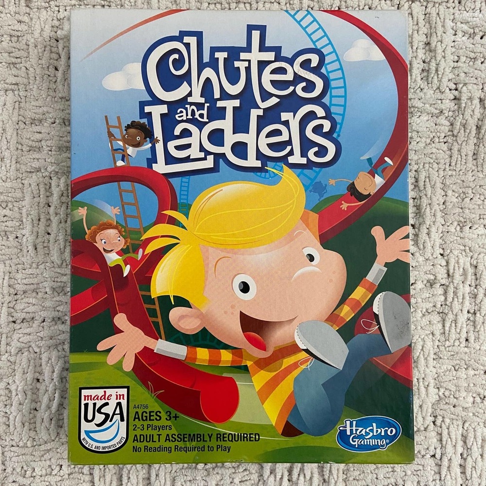 Chutes and Ladders Classic Family Board Game, Games for Kids Ages 3 and up NEW™